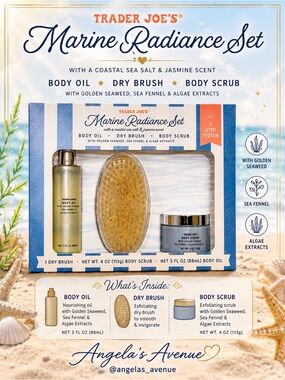 𝐀𝐃𝐃 𝐎𝐍 𝐎𝐍𝐋𝐘 𝐃𝐔𝐑𝐈𝐍𝐆 𝐒𝐇𝐎𝐖 - Trader Joe's Marine Radiance Set - 𝐅𝐑𝐄𝐄 𝐒𝐇𝐈𝐏𝐏𝐈𝐍𝐆